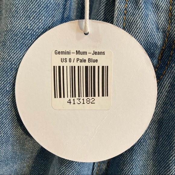 PRINCESS POLY SZ 0 Lioness High Rise Gemini Mom Light Mid Wash Jeans NWT - Picture 3 of 6